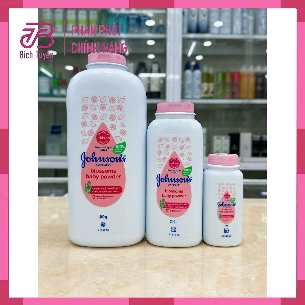Phấn Thơm Hương Hoa Johnson Baby Blossom Mẫu Mới-Phấn Rôm Johnson's baby