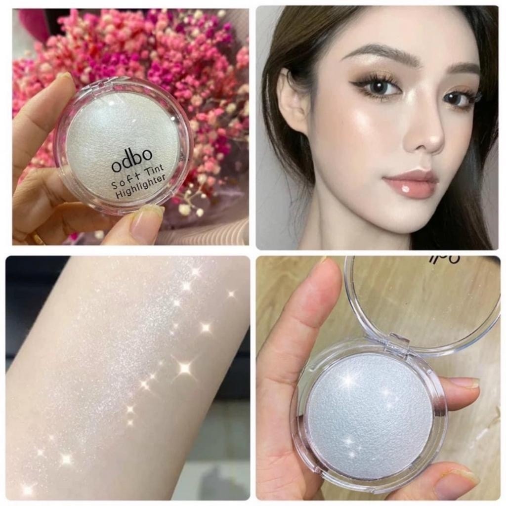 [ODBO] Phấn Bắt Sáng Mini Tạo Khối Odbo/Xixi Soft Tint Hightlighter OD173 Có Nhũ Chuẩn Nội Địa Thái Makeup Tự Nhiên 4g | BigBuy360 - bigbuy360.vn