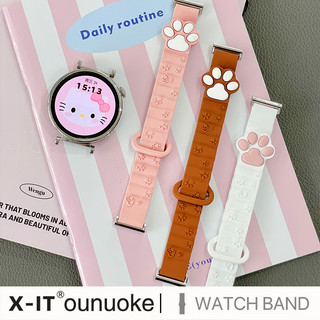 3d Mèo Dễ Thương Paw Dây Đeo Từ Tính Cho Huawei Watch GT2 GT3 Pro GT4 41mm 46mm 42mm 43mm GT2e Vòng Tay Thay Thế Dây Silicon