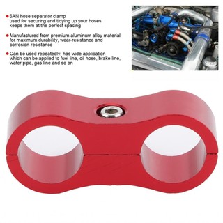 Iuxishop 1 Máy Tính Đa Năng 6AN Hợp Kim Nhôm Phôi Dầu Nhiên Liệu Vòi Nước Ống Phân Cách Chia Kẹp Dòng Tách Lắp Chân Đế