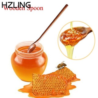 Muỗng gỗ múc trà cà phê tay cầm dài phong cách Nhật Bản tiện lợi cho gia đình
