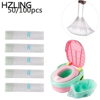 Bộ 50 Túi Đi Vệ Sinh Bằng Nhựa Polythene Dùng Một Lần Dày Dặn Chống Thấm Nước Chăm Sóc Sức Khỏe Cho Bé Khi Đi Du Lịch