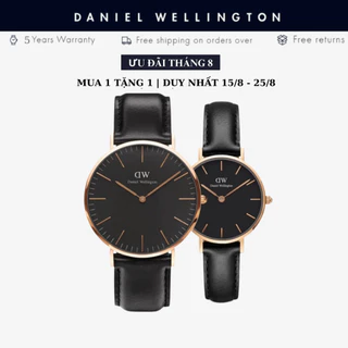 [Chính Hãng] Đồng Hồ Nam Nữ Daniel Wellington Classic Sheffield Rose Gold Black Size 40mm Và 32mm Chính Hãng