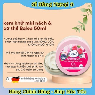 Kem khử mùi hôi nách, lăn khử mùi Balea Deocreme với baking soda, 50ml - Nội địa Đức Đủ Bill