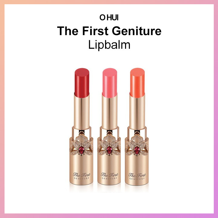 [O HUI] The First Geniture Lipbalm 3.5g Lip Care (Red, Pink, Coral)