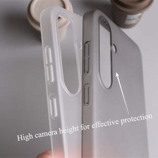  Ốp lưng điện thoại trong suốt chống va đập siêu mỏng cho Samsung Galaxy A05 A05S A14 A15 A34 A35 A36 A54 A55 A56 S22 S23 S24 S25 Plus Ultra 4g 5g PC Vỏ cứng Vỏ bảo vệ chống vân tay mờ 