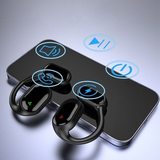 ⭐READY STOCK ⭐Anti Sweat Outdoor Earbuds Open Ear Design LED Power Display Functionality[Overseas Products]