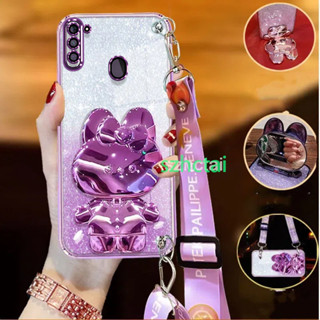  Ốp Lưng Samsung A11 A12 A13 A14 A15 A23 A24 A25 A31 A51 A71 A32 4G A52 A52S A72 A53 A73 A34 5G A02 A02S A03 A03S A04 A04S A05 A05S Dây Buộc Vỏ Điện Thoại Sang Trọng Gương Làm Đẹp Hoạt Hình Giá Đỡ Bảo Vệ Vỏ Chống Sốc Ốp Điện Thoại 