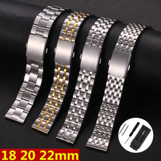 Dây đeo đồng hồ bằng thép không gỉ 18mm 20mm 22mm cho Rolex Submariner Diver Dây đeo vàng bạc Kim loại gấp khóa Đồng hồ Phụ kiện đồng hồ Dây đeo cổ tay đa năng cho vòng đeo tay nam