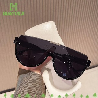 Huayueji Kính râm, Kính râm bán tròn nửa khung Monoblock, Kính mắt Ins Trending Designer ngoài trời UV400 dành cho nữ và nam giới