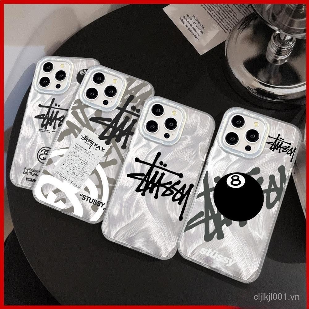 Mowin-Ốp lông bạc cho Iphone Ốp mềm trong suốt Laser TPU Nhật ký thời trang sang trọng tương thích v