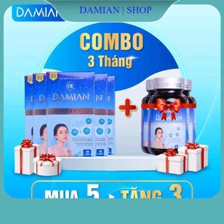  Viên Uống Trắng Da Damian Liệu Trình 8 Hộp Cho Da Nám Lâu Năm, Nám Do Nội Tiết Tố