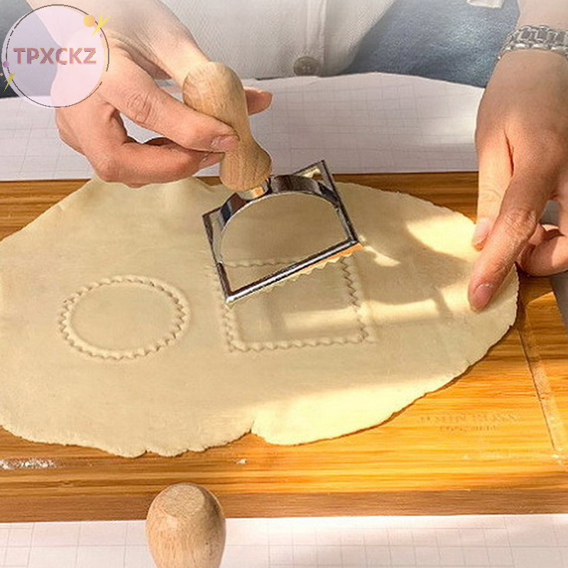 Tpxckz Ravioli Cắt Bánh Ngọt Khuôn Báo Chí Bánh Bao Ren Dập Nổi Thiết Bị Ravioli Máy Làm Khuôn Ravio