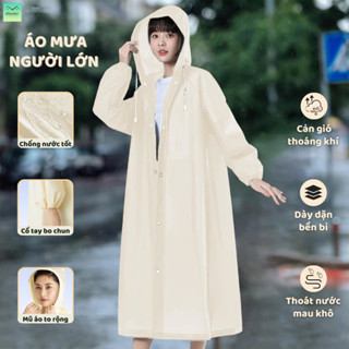  Áo Mưa 1 Người Trong Suốt EVA,Áo Mưa Đi Xe Máy Chống Nước,Áo Mưa Măng Tô,Áo Mưa Người Lớn Và Trẻ Em 