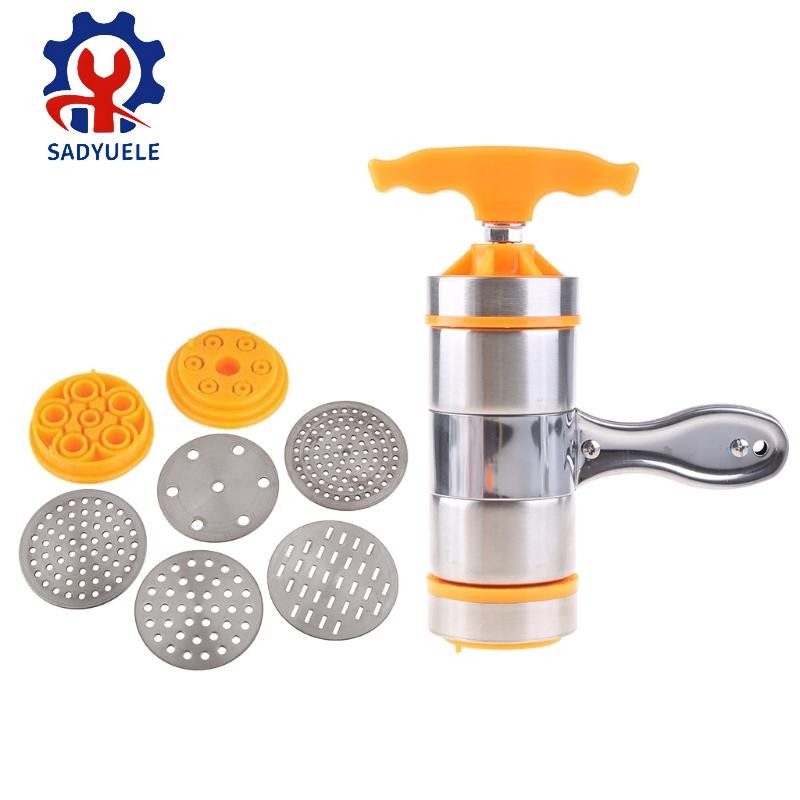 Sadyuele Hướng dẫn sử dụng Máy làm mì Máy ép mì Máy làm mì Spaghetti Máy cắt trái cây bằng thép không gỉ Bộ máy ép trái cây