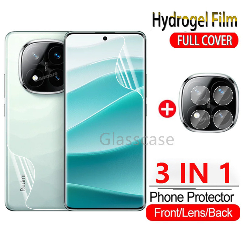 Phim Hydrogel mềm mặt trước 3 trong 1 cho Redmi Note 14 pro plus 14pro 14pro + Note14 Note14pro Note14proplus 14pro + Phim bảo vệ màn hình phim Hydrogel mềm Phim bảo hiểm toàn diện Phim phía trước
