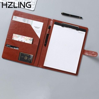 Thư mục hội nghị HZLING A4, Bảng kẹp kim loại đa chức năng Thư mục tài liệu kinh doanh, Bảng kẹp hợp đồng họp Đồ dùng học tập Túi đựng hồ sơ hợp đồng da PU