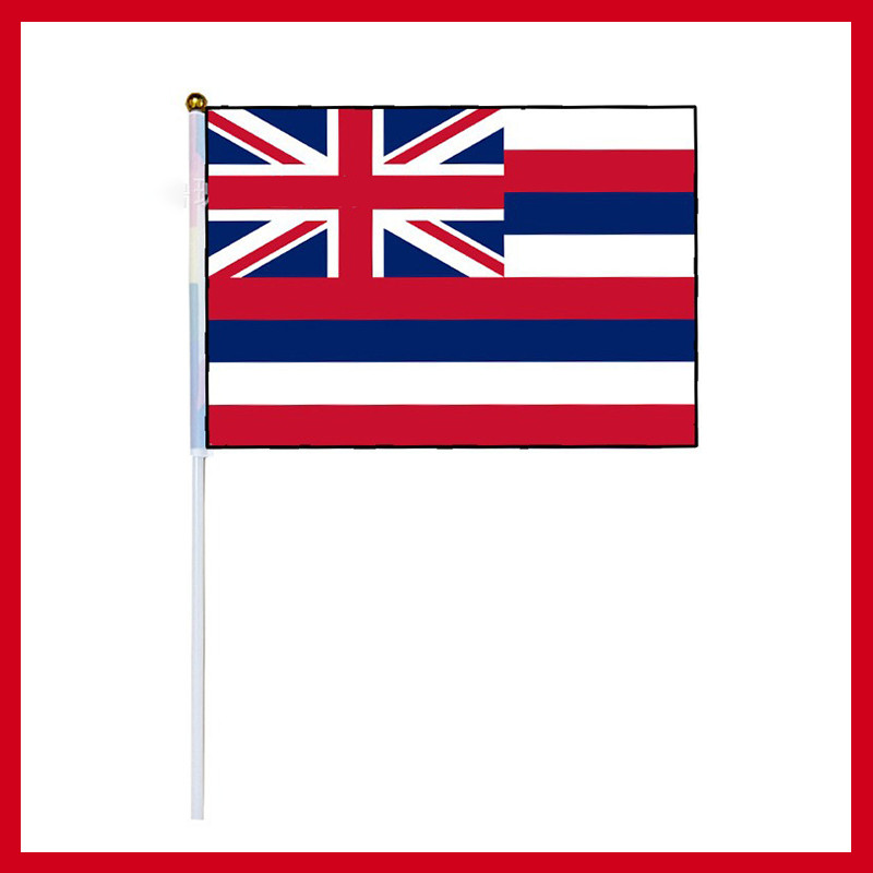 Cờ Hawaii 14 * 21cm Cờ Hawaii Cờ tay Hawaii