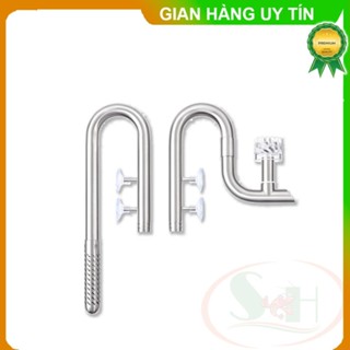 Bộ in out inox Week Aqua Pipe Set Ver.2 mini hút lọc váng xoay bể cá tép thủy sinh store3