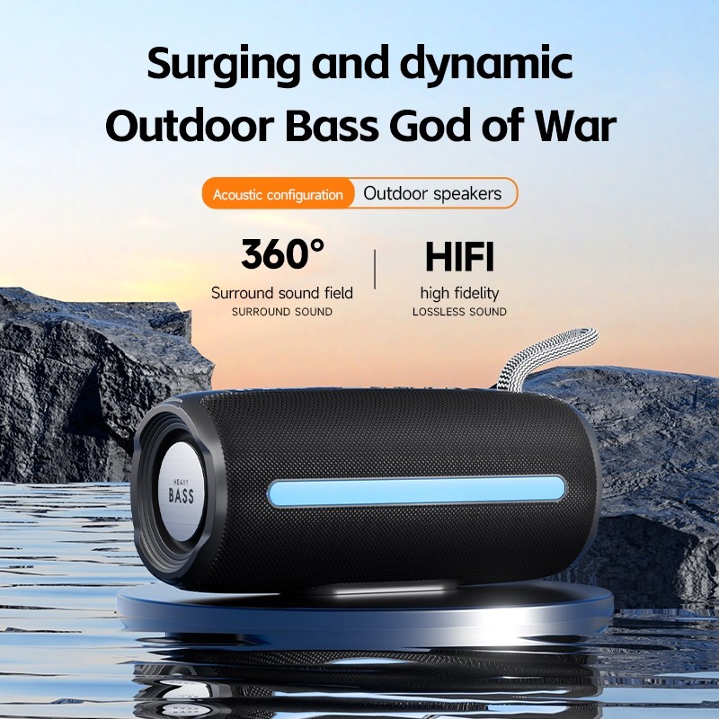 Loa bluetooth Heavy Bass 08 chính hãng, loa cầm tay di động âm bass mạnh
