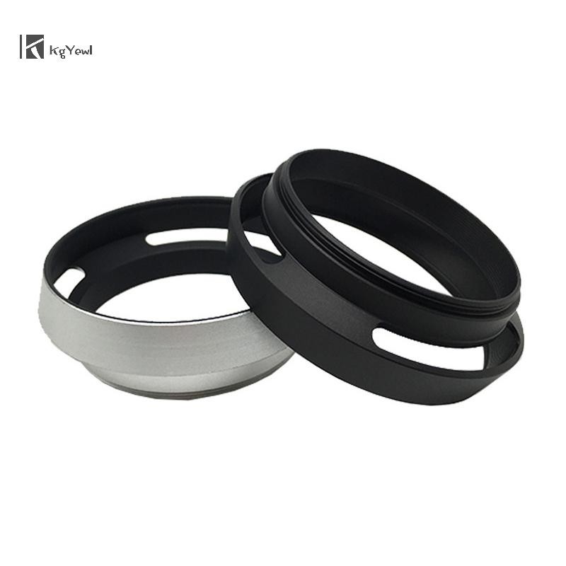 Mũ trùm đầu ống kính máy ảnh KgYewl Lỗ thông hơi kim loại 35 / 37 / 39 / 40.5 / 43 / 46 / 49 / 52 / 55 / 58 / 62 / 67 / 72 / 77 / 82mm Lente Vít-in Bảo vệ cho Mới