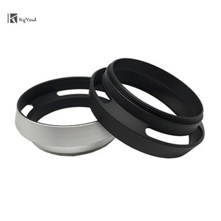 Mũ trùm đầu ống kính máy ảnh KgYewl Lỗ thông hơi kim loại 35 / 37 / 39 / 40.5 / 43 / 46 / 49 / 52 / 55 / 58 / 62 / 67 / 72 / 77 / 82mm Lente Vít-in Bảo vệ cho Mới
