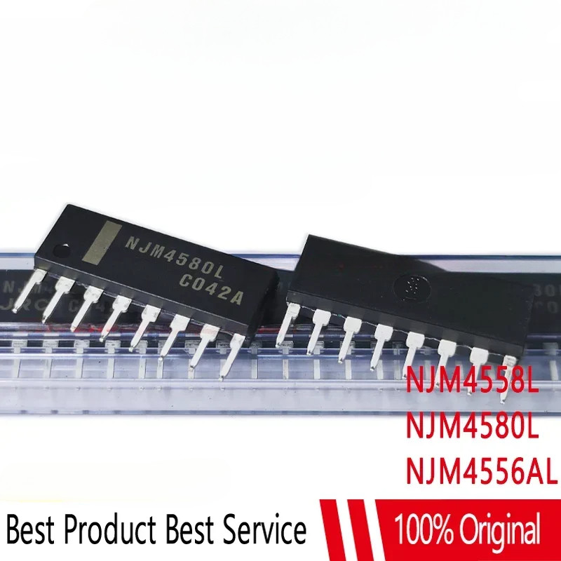 5 Cái 100% Mới NJM4556AL NJM4558L NJM4580L SIP8 Chip Chính Hãng Ic Chính Hãng