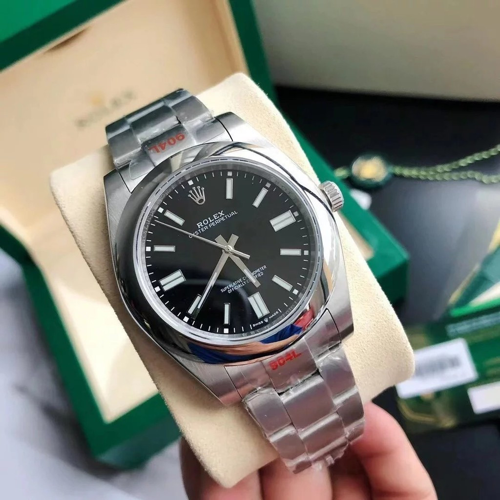 ZZ7L _ Oyster Style Hengji Mechanical Series Đồng hồ nam tự động AAARolexs Steel Band gio Candy Rel 