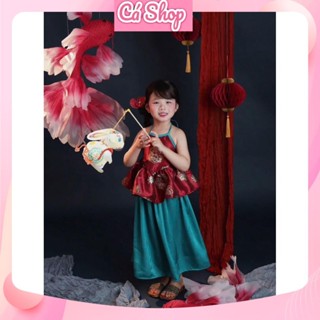 X159, Set bộ trung thu, váy trung thu cho bé gái mặc trung thu