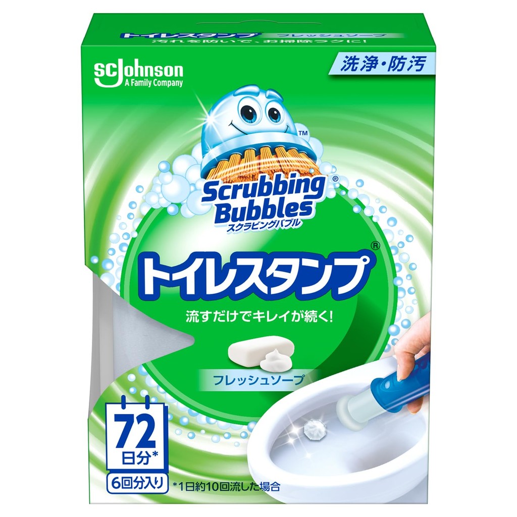 [From Japan] Scrubbing Bubbles Toilet Cleaning Toilet Stamp Fresh Soap Body Toilet Cleaner Toilet Cl