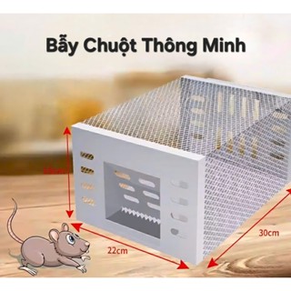 Bẫy chuột 2 cửa tự động liên tục - Lồng bắt cải tiến hiệu quả, tiêu diệt chuột nhanh chóng