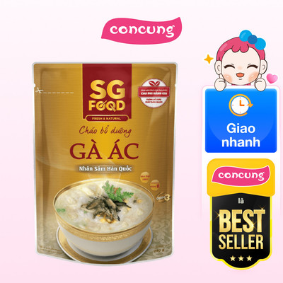 Cháo bổ dưỡng gà ác nhân sâm SG Food 240g