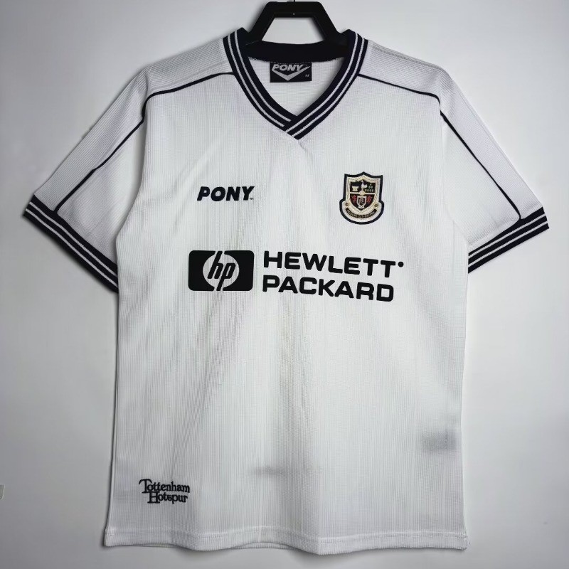 Áo sơ mi cổ điển Tottenham Hotspur 1997-99 Size S-XXL, Phù Hợp Cho Bóng Đá Retro, Chất Liệu Nhanh Kh