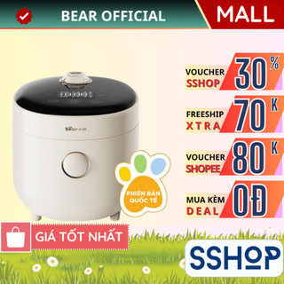  Nồi cơm điện Mini 1.6L  lòng nồi 2 người ăn  Bear DFB-C16K1 - Hàng chính hãng - SSHOP SSA 