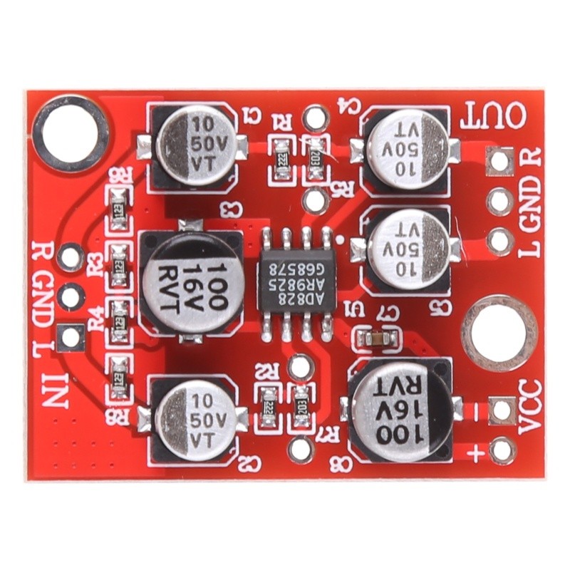 072 Mạch khuếch đại âm thanh DC 5V-15V 12V AD828