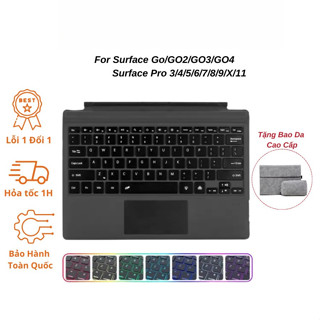  Bàn phím SURFACE kết nối Bluetooth Có Đèn Nền Siêu Nhạy Bền cho Surface Go 1 2 3 4 Pro 4 5 6 7 7+ Pro 8 9 X 11 BH12T 