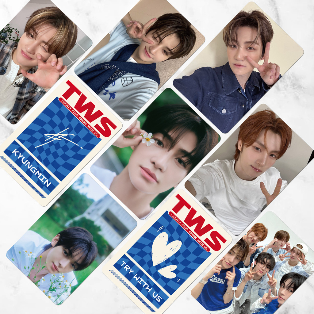 6-55 Chiếc Thẻ Lomo TWS MÙA HÈ BEAT Album Xanh Lấp Lánh Photocards SHINYU DOHOON YOUNGJAE HANJIN JIH