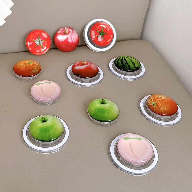 Trái Cây Tròn Từ Tính Giá Đỡ Điện Thoại Cho IPhone 16 15 14 13 12 Pro Max 14 Plus Có Thể Gập Lại Pop