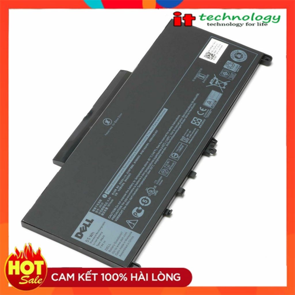 Pin Battery laptop Dell Latitude E7270 E7470 MC34Y J60J5 242WD 55Wh Hàng zin