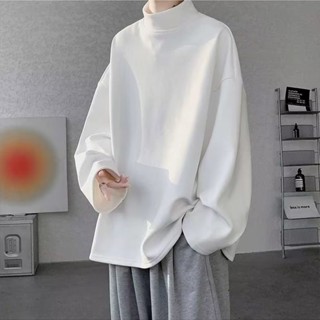 M-5XL Áo sweater cổ lọ nam nữ dáng rộng phong cách Hàn Quốc cho cặp đôi
