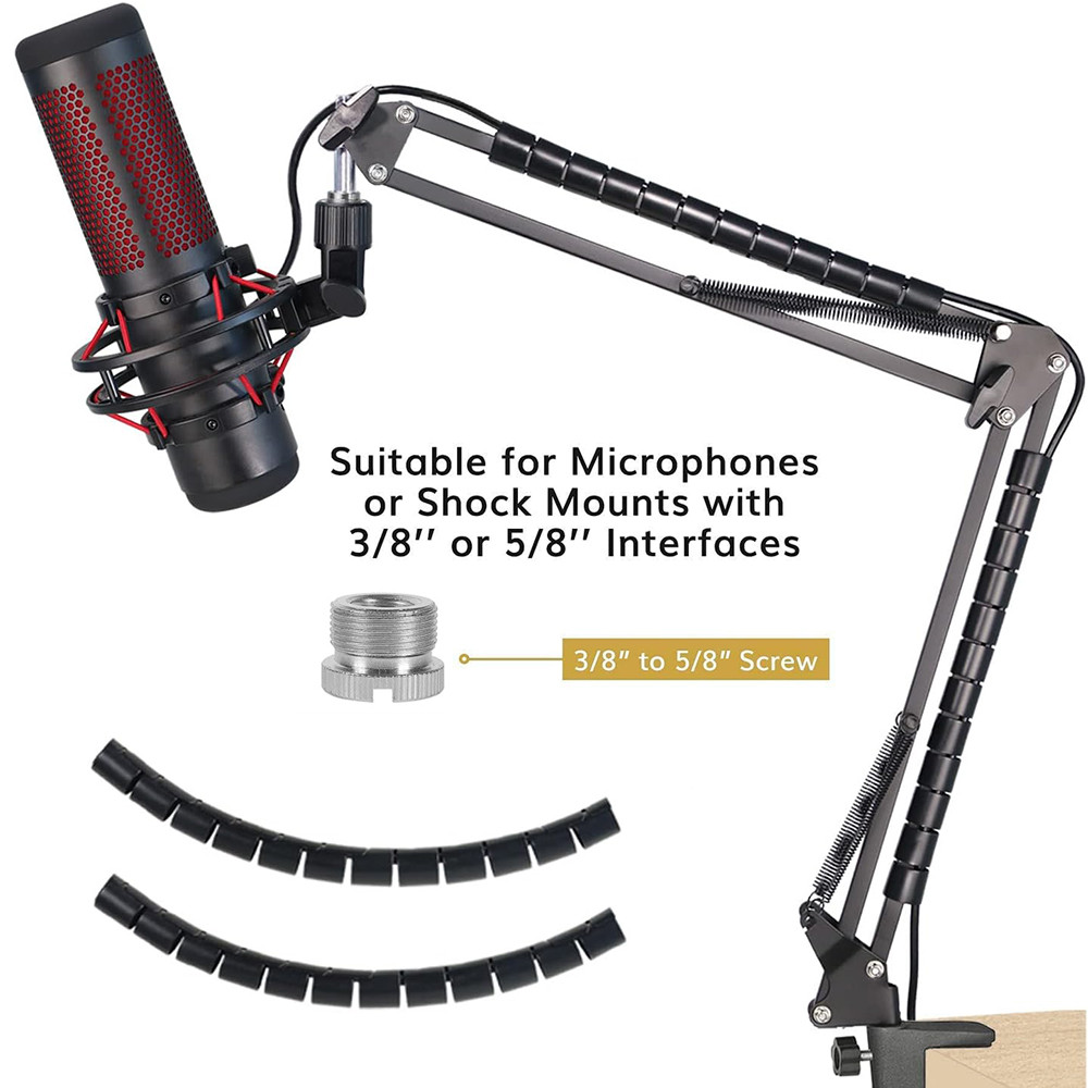 Dành cho nhiều loại micro Boom Arm Tương thích với Micro HyperX QuadCast S và QuadCast, Micro kéo có