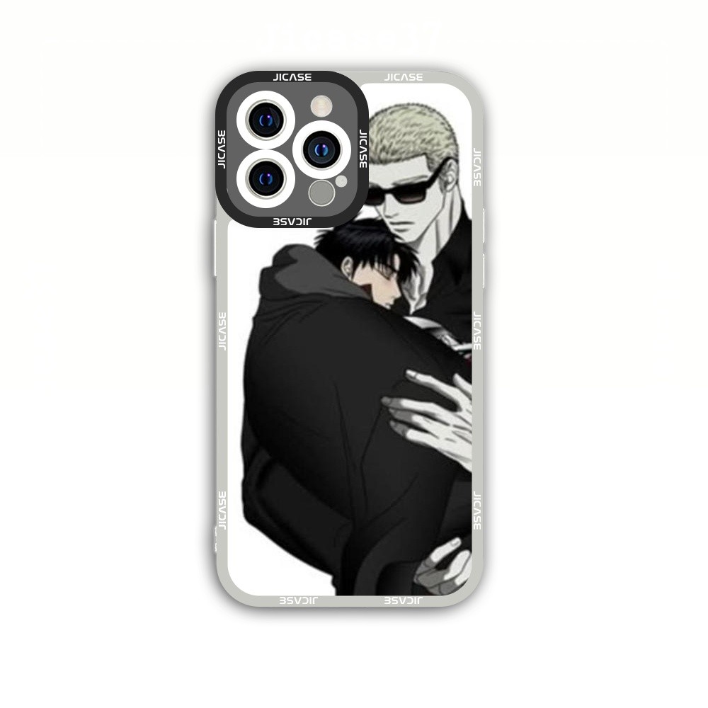 Ốp lưng iPhone Cạnh Vuông Samsung Xiaomi Oppo Shutline BL Manhwa Jakegillan và Monshingun