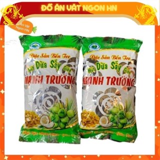 Mứt dừa sấy giòn mạnh trường gói nhỏ đặc sản bến tre đồ ăn vặt gon hà nội