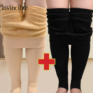 Thời Trang Mùa Đông Sang Trọng Làm Dày Co Giãn Quần Legging bó sát - Thoải Mái Ấm Áp Polyester Eo Cao Thu Đông Quần Lông Cừu