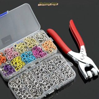 Bộ Kìm Bấm khuy Cúc áo kèm hộp 100 chi tiết cúc Áo, Dụng cụ bấm khuy đa năng-MADIS