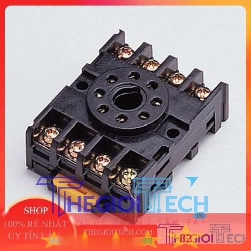 Đế relay / Timer chân tròn 8 chân đa năng