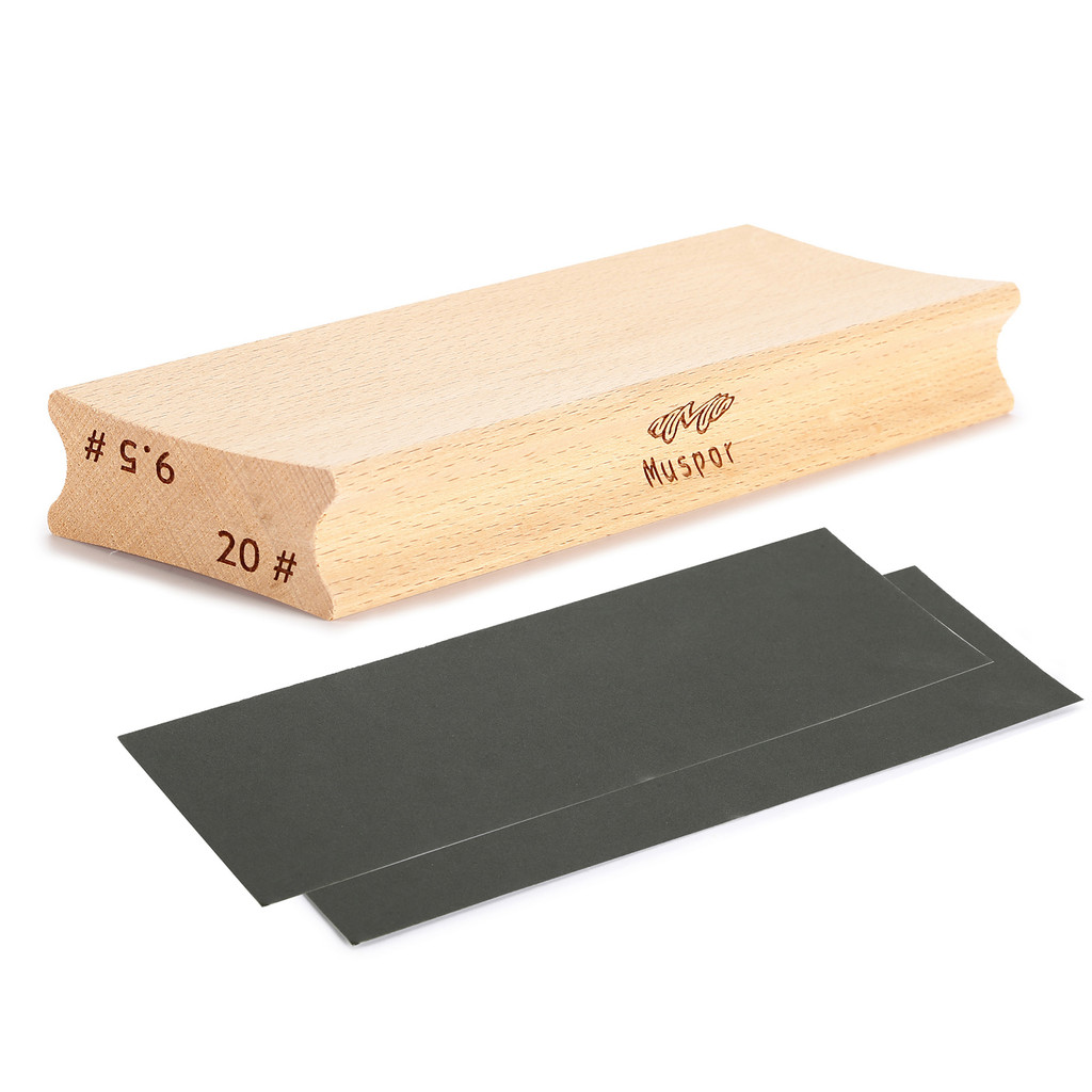 Khối chà nhám bán kính đàn guitar Khối chà nhám bán kính hai chiều bằng gỗ cho Fret Leveling Fingerb