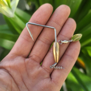 Lưỡi Câu Mồi Mềm AR15 Dáng Vuông 4cm 5cm- Lưỡi Chì Đồng Móc Mồi Mềm Cao Cấp docauquoctuan