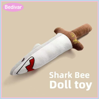 Bedivar Gấu Dễ Thương Sang Trọng Thanh Kiếm Cá Mập Cát Điêu Khắc Tay Cá Mập Đồ Chơi Búp Bê Quà Tặng Sinh Nhật Cho