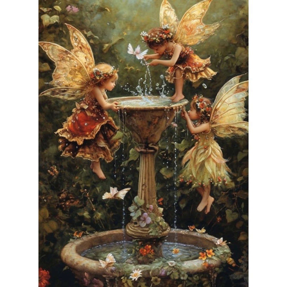 Diy Full Diamond Square / round Diamond Painting Kit, Dream Angel Diamond Thêu Quà Tặng Trang Trí Nh